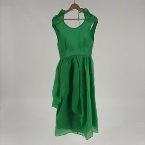 Cecilie Bahnsen “Fang” Dress in Green